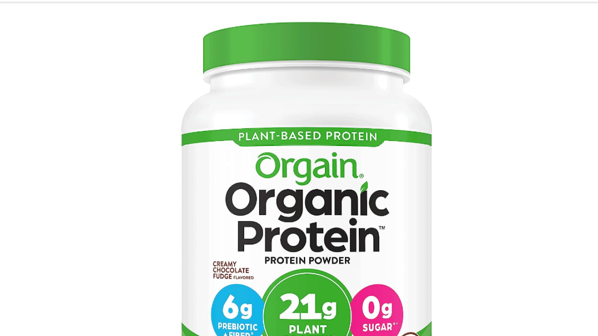 Orgain Organic Plant Based Protein Powder, Creamy Chocolate Fudge