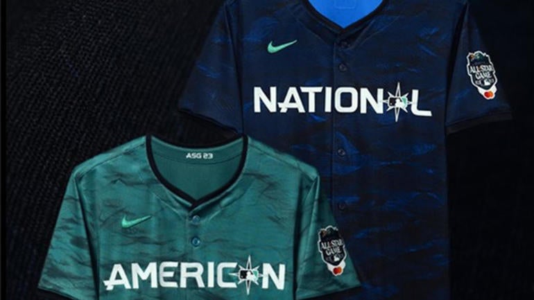 Men's Nike Adley Rutschman Teal American League 2023 MLB All-Star Game Name & Number T-Shirt