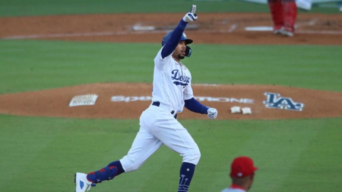 Betts ties MLB record with 10th leadoff homer in first half to help Dodgers  rout Angels 10-5 - The San Diego Union-Tribune