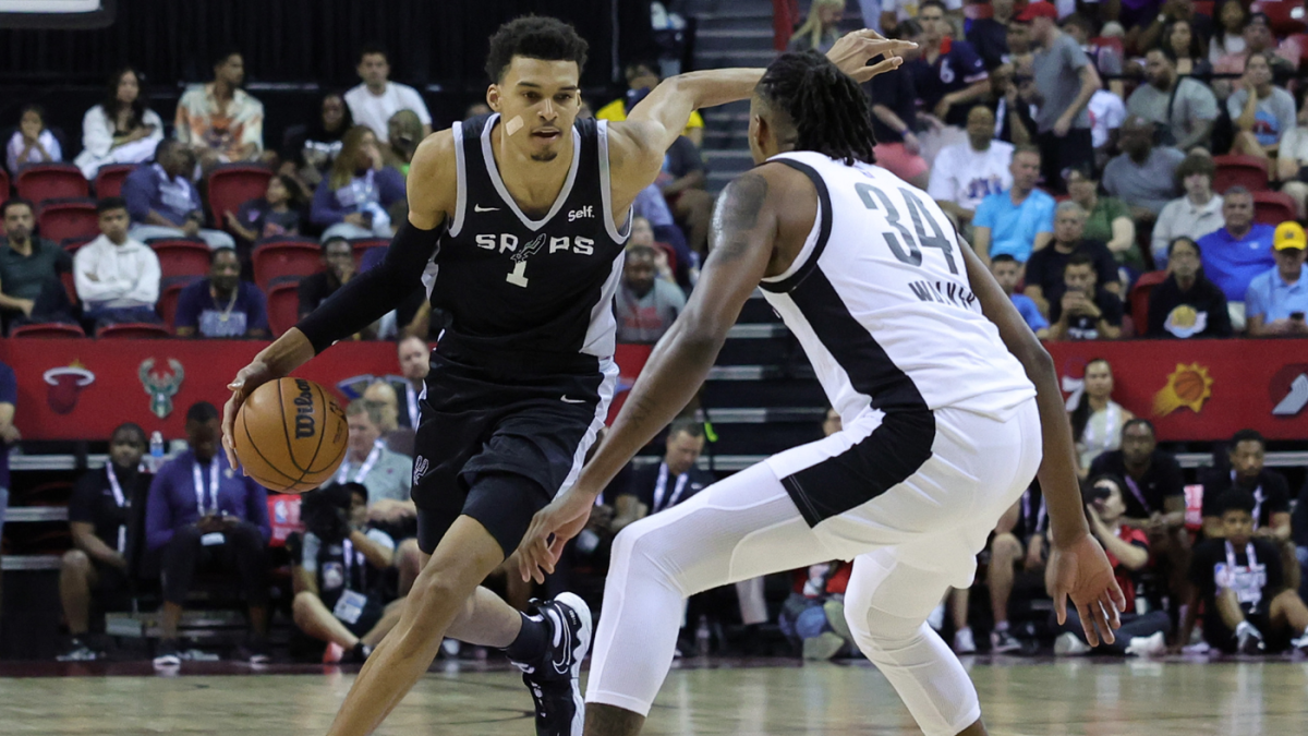 Report: Spurs shut down Victor Wembanyama after two Summer League games -  Pounding The Rock