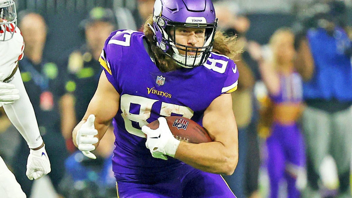 T.J. Hockenson's first practice with Minnesota Vikings 