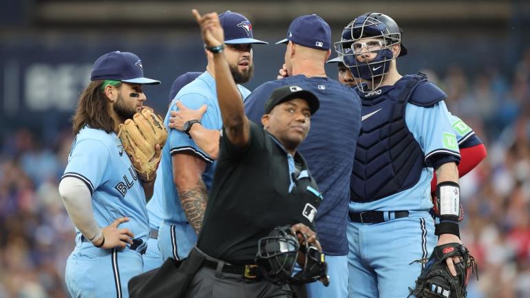 Toronto Getty Blue Jays Ejection