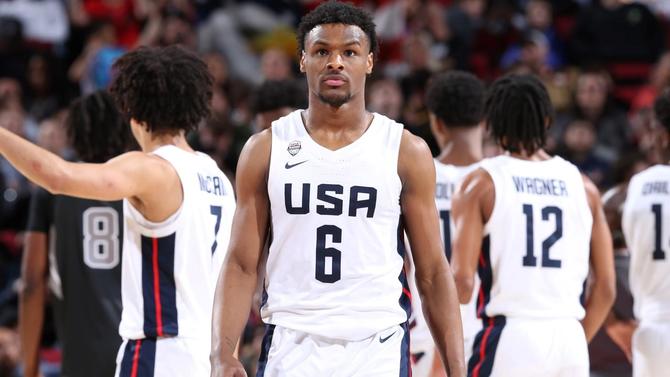 Bronny James Getty USA Basketbell LeBron James Jr.