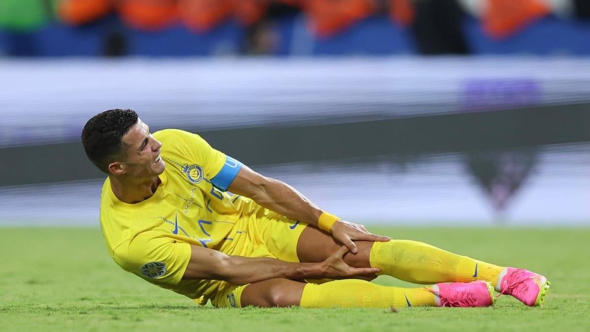 the beautiful game — Cristiano Ronaldo during the match vs