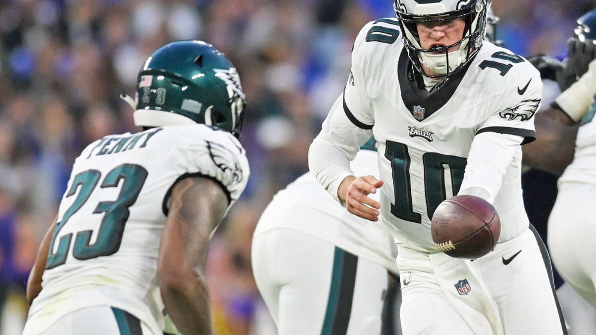 Philadelphia Eagles running back Kenneth Gainwell in action during the NFC  Championship NFL football game on Sunday, Jan. 29, 2023, in Philadelphia.  (AP Photo/Matt Rourke Stock Photo - Alamy