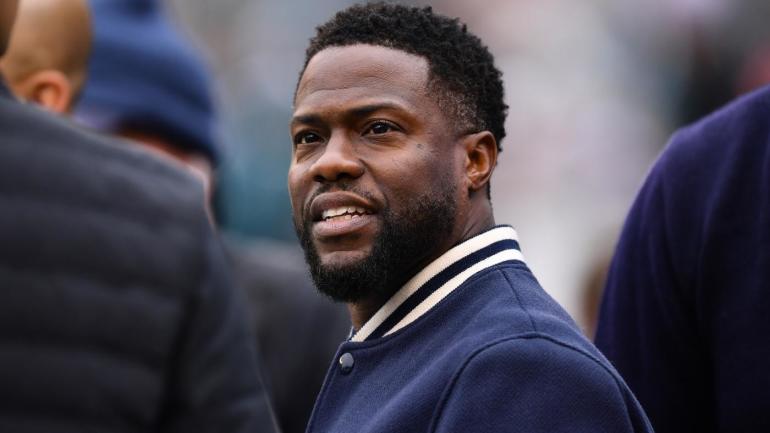 Kevin Hart tears abdomen, winds up in wheelchair after racing former NFL RB Stevan Ridley (cbssports.com)
