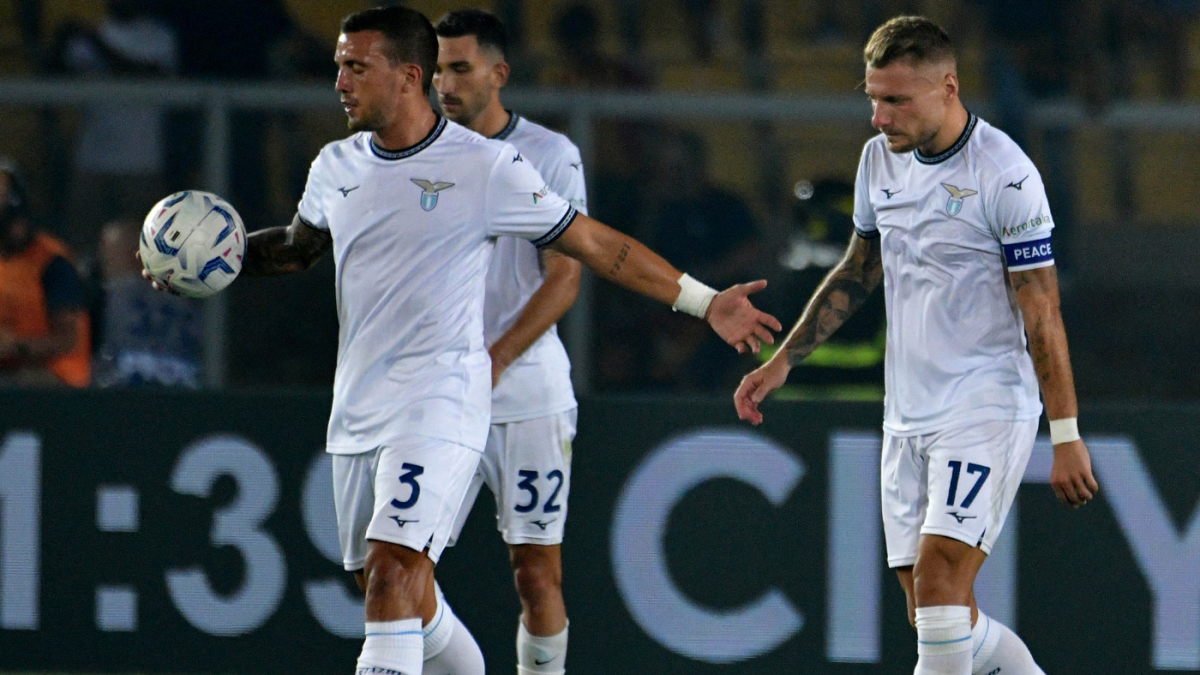 the starting line up of Genoa CFC during football Match, Stadio Olimpico,  Lazio v Genoa, 27 Aug 2023 (Photo by AllShotLive/Sipa USA) Credit: Sipa  US/Alamy Live News Stock Photo - Alamy