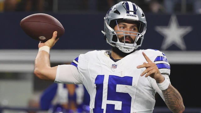 Carolina Panthers quarterback Will Grier (7) wears a Crucial Catch cap as  he warms up prior to an NFL football game against the Arizona Cardinals,  Sunday, Oct. 4, 2020, in Charlotte, N.C. (