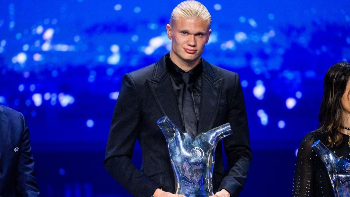 UEFA Awards: Man City’s Erling Haaland and Barcelona’s Aitana Bonmati win top player prizes