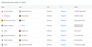 Paramount Press Express  CBS Sports' Multiplatform Coverage of the UEFA Champions  League Semifinals to Feature Three Matches on the CBS Television Network  and Every Match Streaming Live on Paramount+