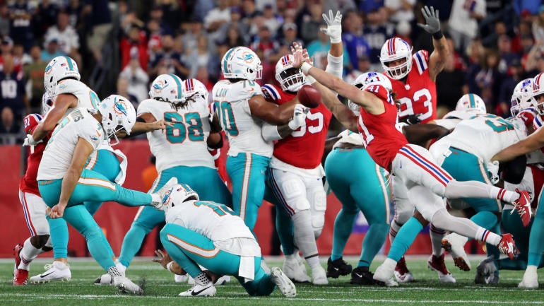 Patriots Unique Blocked Field Goal: Brenden Schooler Explains Unusual ...