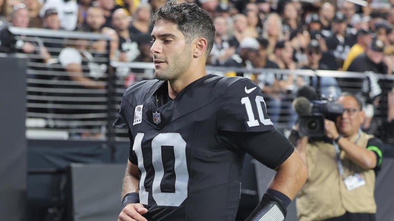 Raiders Qb Jimmy Garoppolo In Concussion Protocol Following Sunday Nights Loss To Steelers 