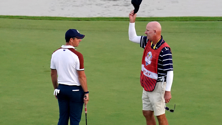 2023 Ryder Cup Rory Mcilroy Restrained During Heated Argument With Us Caddies Amid Hat Wave 