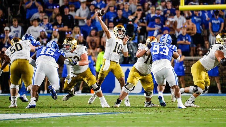 COLLEGE FOOTBALL: SEP 30 Notre Dame at Duke