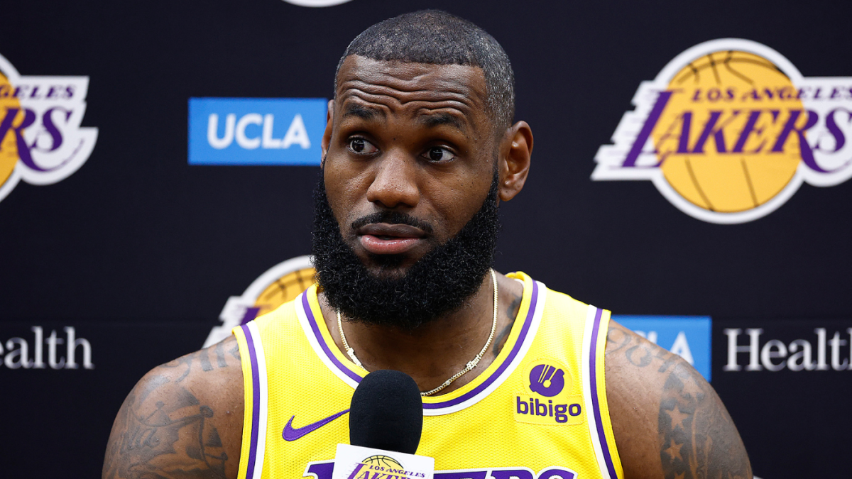 As LeBron James enters Year 21, the theme of Lakers media day was passing  the torch and sharing the load 