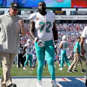 AFC offensive tackle Terron Armstead (72) of the Miami Dolphins