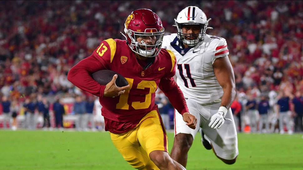 USC vs. Arizona score: Caleb Williams bails out No. 9 Trojans in triple ...