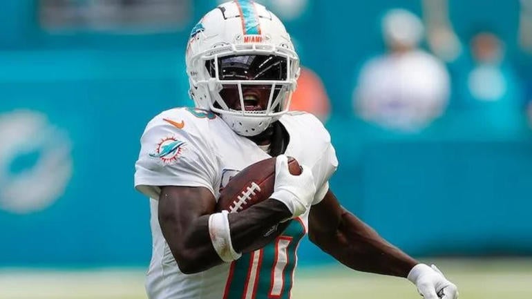 Dolphins' Tyreek Hill has been fined a significant amount for numerous ...