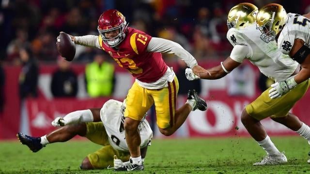 No. 10 USC Football Falls At No. 21 Notre Dame, 48-20 - USC Athletics