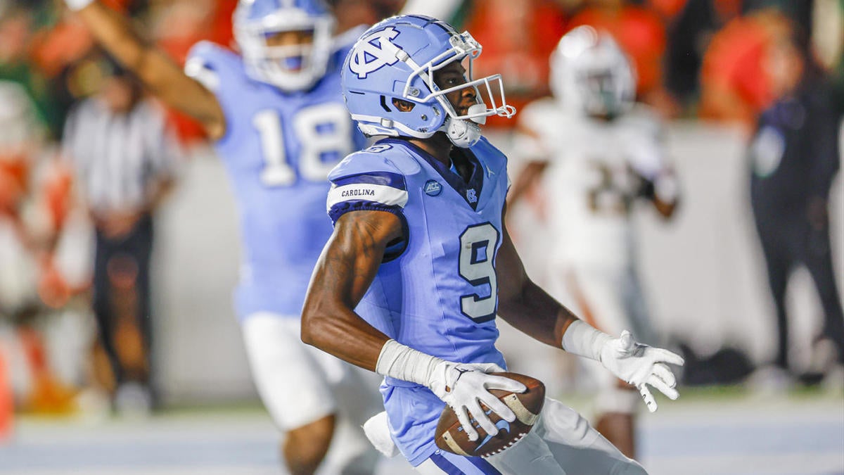 North Carolina WR Tez Walker goes off against Miami, scores first TD