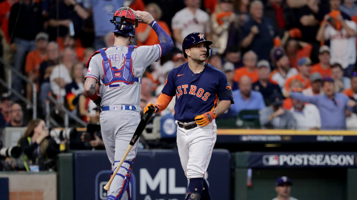 Astros rough up Rangers' Scherzer again, scoring 5 in 4 innings of ALCS  Game 3