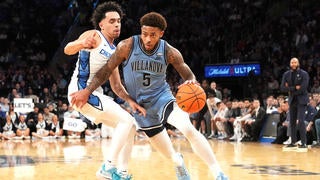 Creighton guard Trey Alexander, right, looks to pass the ball as North  Carolina State guard Jack Clark defends in the first half of a first-round  college basketball game in the men's NCAA