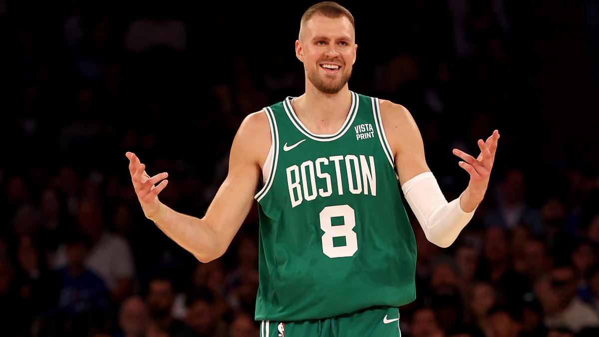 Kristaps Porzingis just recorded the highest scoring debut in Boston Celtics  history - CBSSports.com
