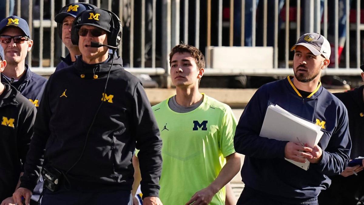 Central Michigan is allegedly investigating photos showing Michigan employee Connor Stallions on the sideline at the opener
