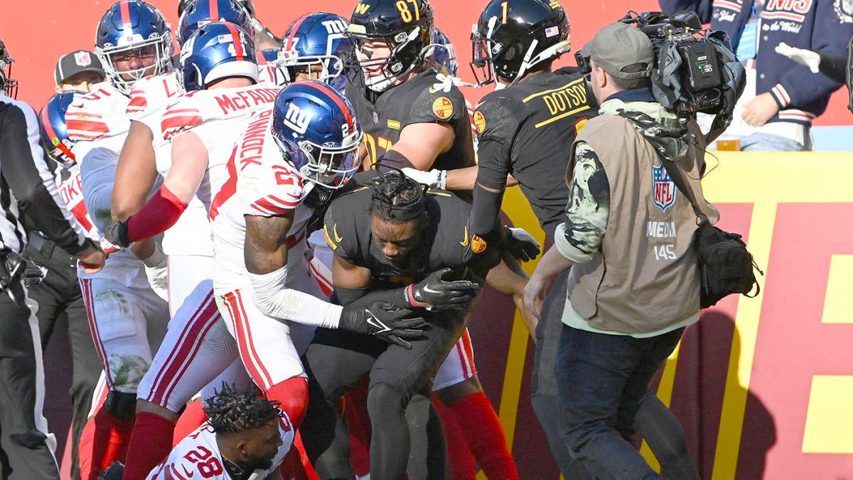 Giants, Commanders get into skirmish after Sam Howell rushes for TD; two ...