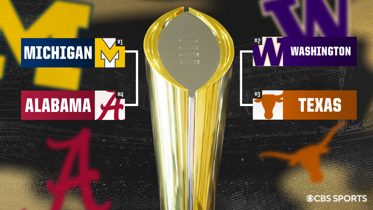 2023 College Football Playoff bowl games: Michigan, Washington, Texas, Alabama fill four-team field - CBSSports.com