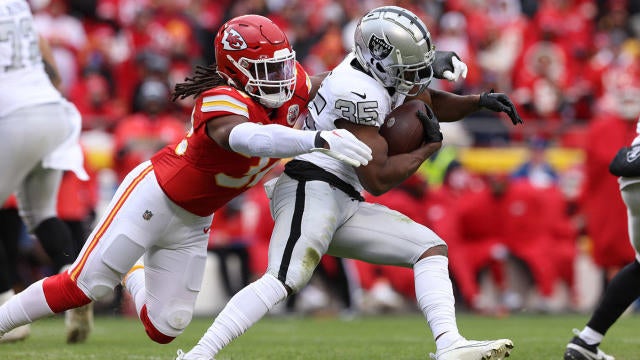 NFL On CBS: Zamir White Rips Off 43-yard Run That Seals Raiders' Upset ...