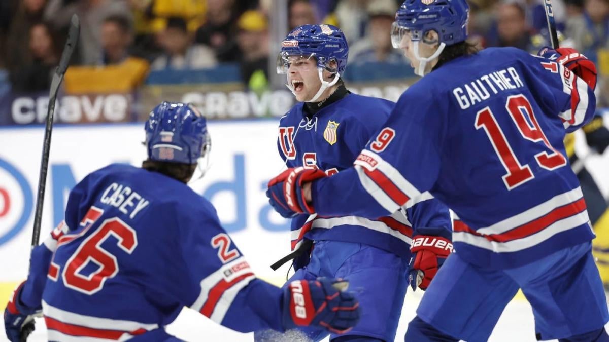 IIHF World Junior Championship 2024 United States Defeats Sweden 6 2   Team Usa World Juniors 2024 Getty 