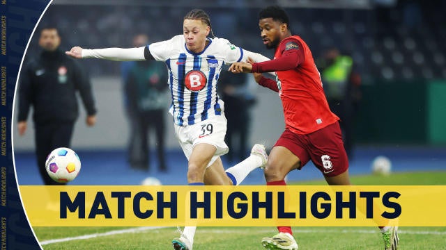 Hertha Berlin vs. FC Kaiserslautern | DFB-Pokal Match Highlights (1/31 ...