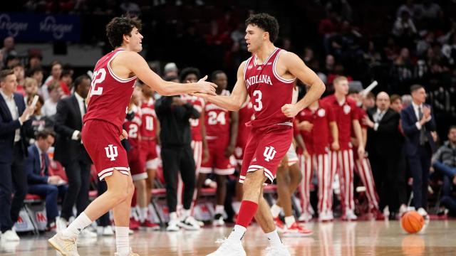 Anthony Leal's go-ahead 3-pointer helps Indiana complete 18-point ...