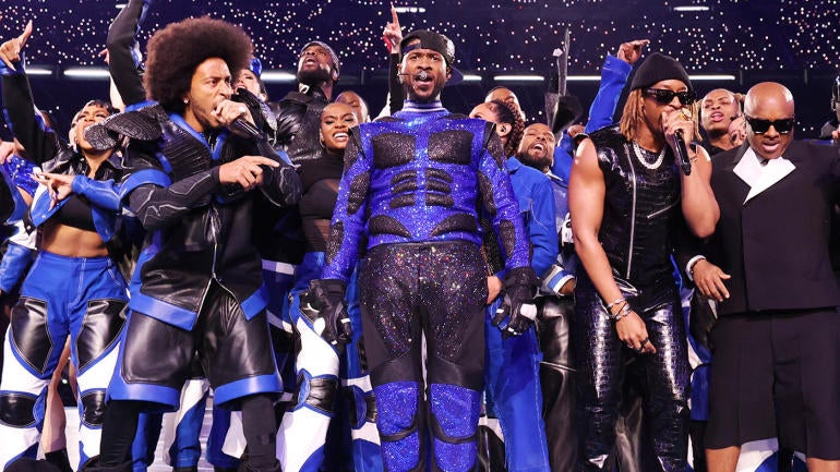 2024 Super Bowl halftime show Usher takes the stage, set list, full