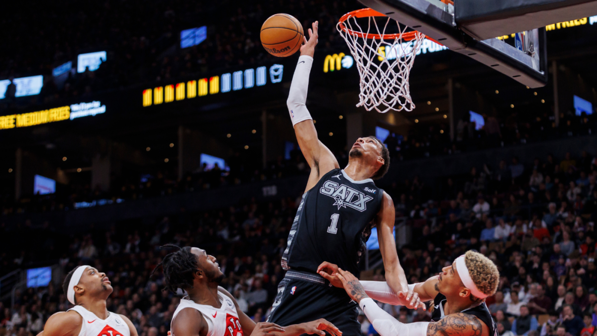 Victor Wembanyama’s historic triple-double by the numbers: Spurs star rookie blocks 10 shots vs. Raptors