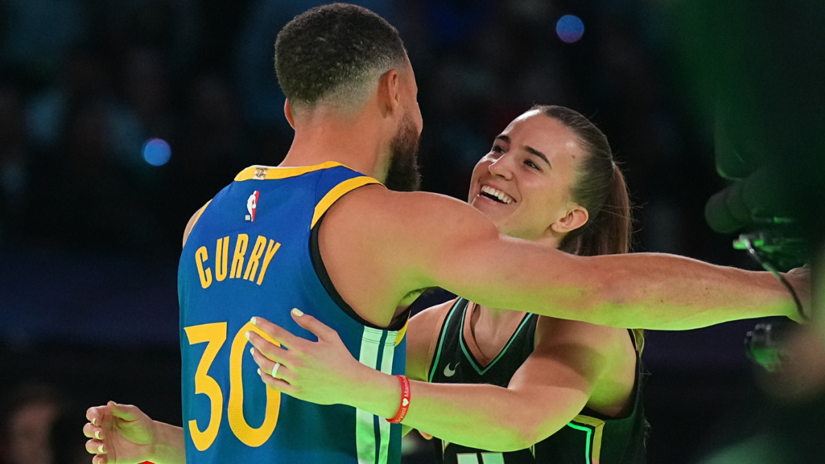 Stephen Curry, Sabrina Ionescu deliver electric 3-point show, and Caitlin Clark feels like next up - CBSSports.com