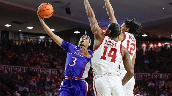 NCAA Basketball: Kansas at Oklahoma
