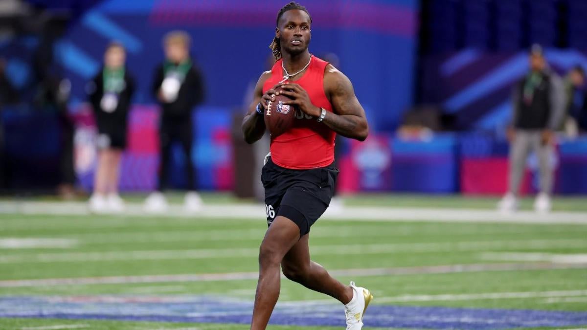 2024 NFL Combine Tennessee's Joe Milton shows off arm with 70yard