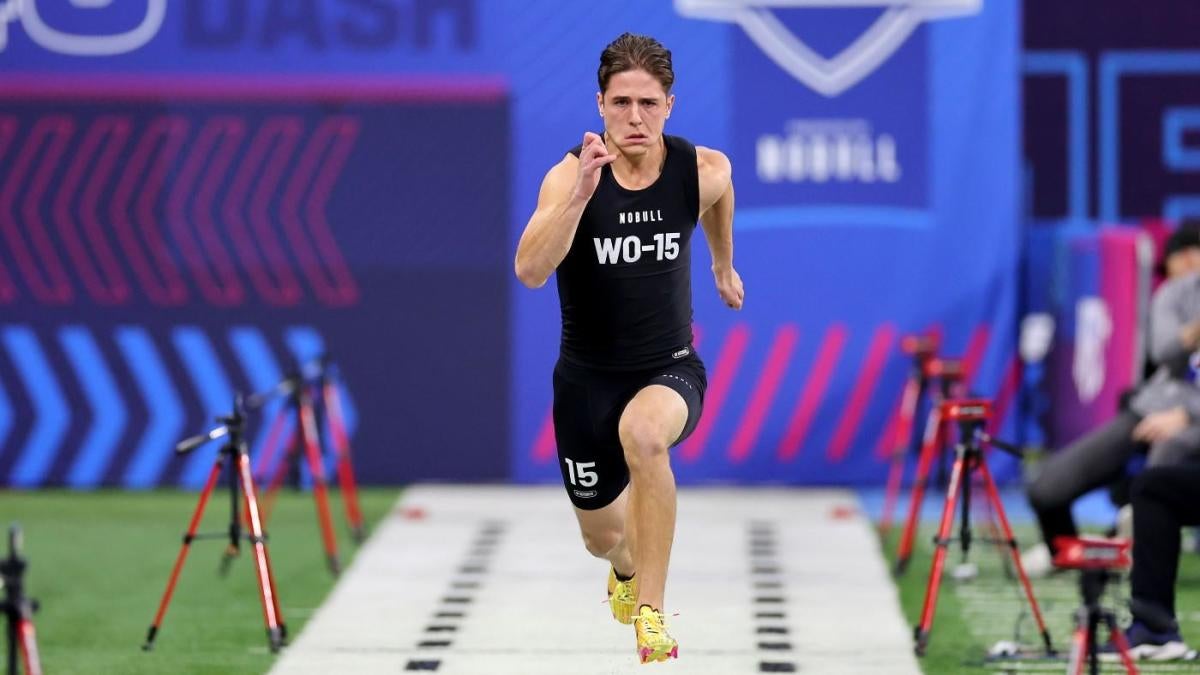 Luke McCaffrey Tops Older Brother Christian In 40-yard Dash At 2024 NFL ...