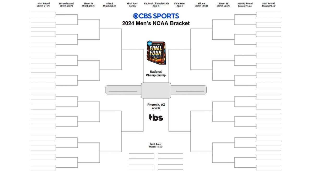 NCAA bracket 2024 Printable March Madness bracket, tournament seeds to
