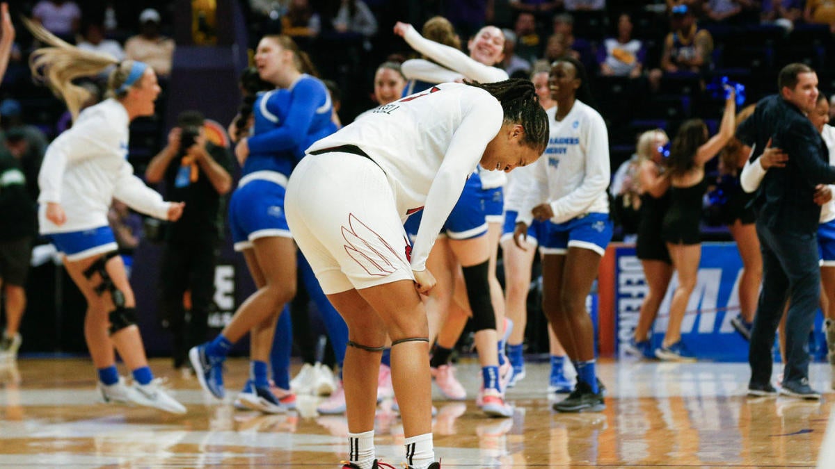 2024 NCAA Women's Basketball Tournament scores Middle Tennessee upsets