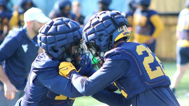 Highlights from WVU's first open practice of the spring