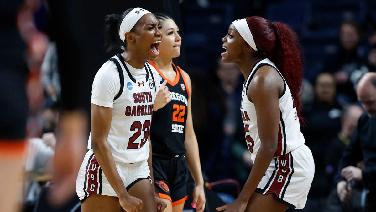 South Carolina vs. Oregon State score: Gamecocks hold off late rally to advance to fourth straight Final Four - CBSSports.com
