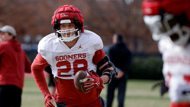 Danny Stutsman On Facing The OU Offense This Spring