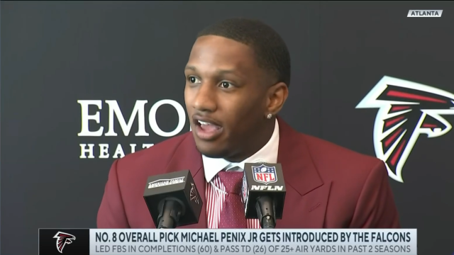 This Just In: No. 8 Overall Pick Michael Penix Jr. Gets Introduced By Media