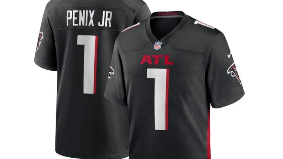 Michael Penix Atlanta Falcons Jersey: Pre-order Gear For No. 8 Overall ...