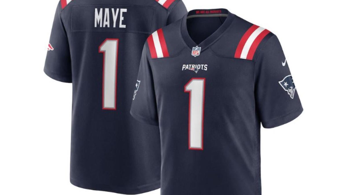 Pre-order your Drake Maye No. 3 New England Patriots jersey now! Celebrate the 2024 NFL Draft pick with official gear.