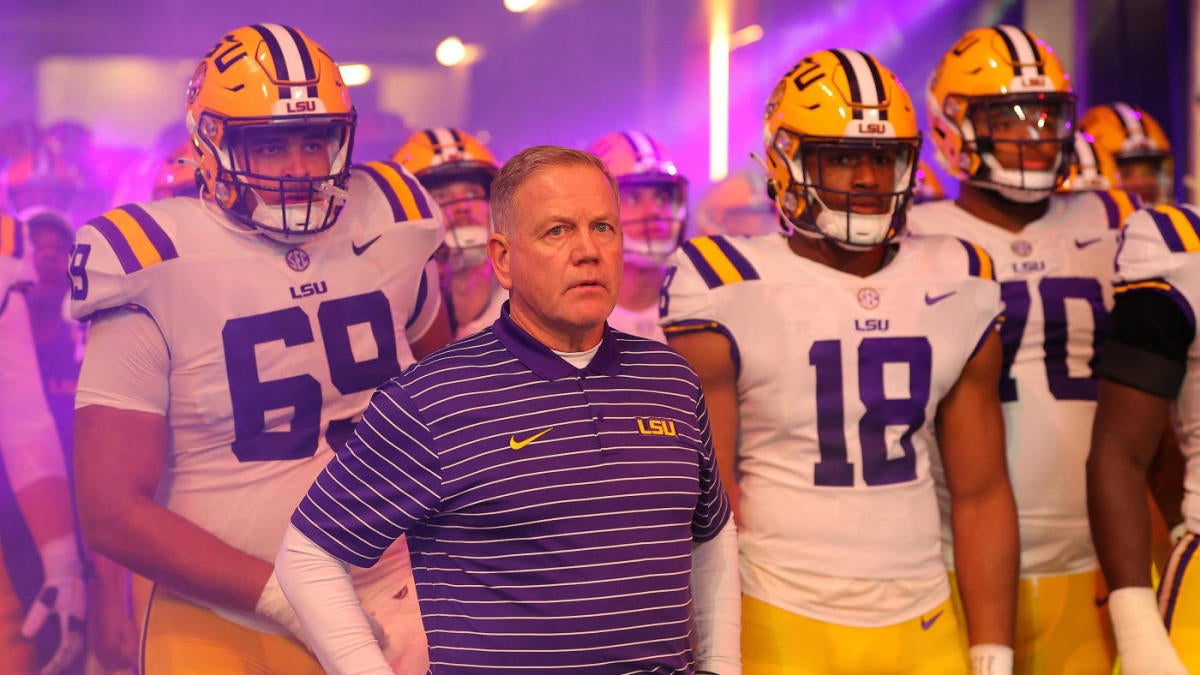 LSU’s Coach Brian Kelly Stresses Development Over Purchases in Player Recruitment