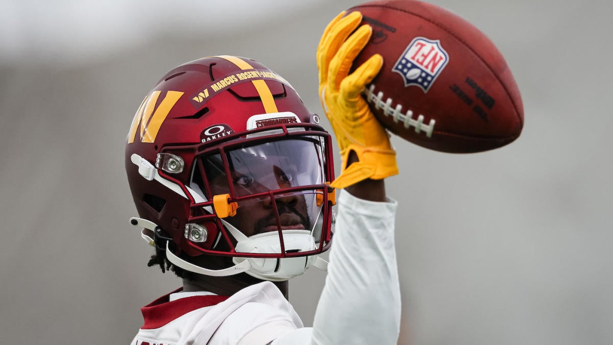 WATCH: Undrafted Commanders WR makes eye-popping catch at rookie minicamp - CBSSports.com